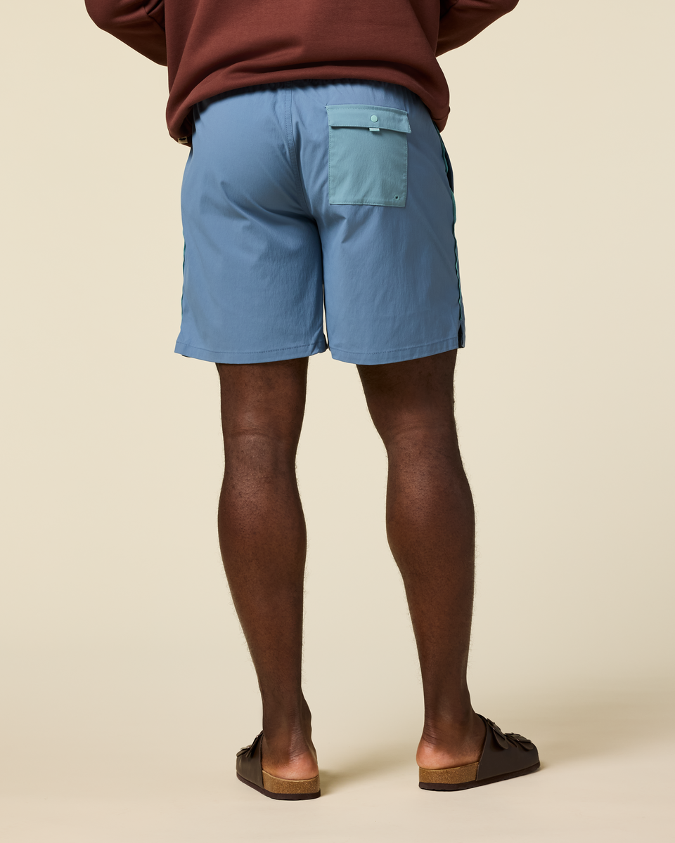 Brinco 7" Short - Solid - Men's - Steel Blue - US 9223