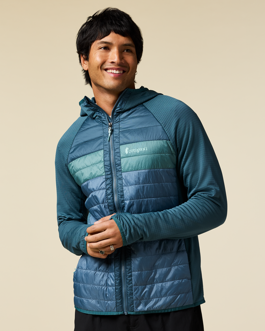 Capa Hybrid Insulated Hooded Jacket - Men's - Ocean/Steel Blue - US 9064