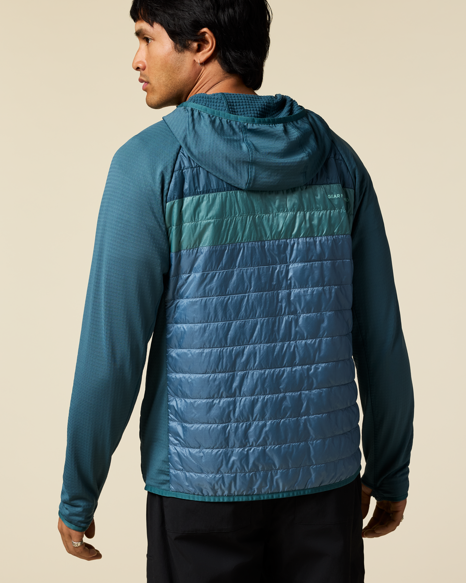 Capa Hybrid Insulated Hooded Jacket - Men's - Ocean/Steel Blue - US 9064