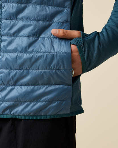 Capa Hybrid Insulated Hooded Jacket - Men's - Ocean/Steel Blue - US 9064