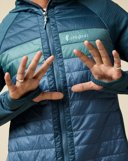 Capa Hybrid Insulated Hooded Jacket - Men's - Ocean/Steel Blue - US 9064