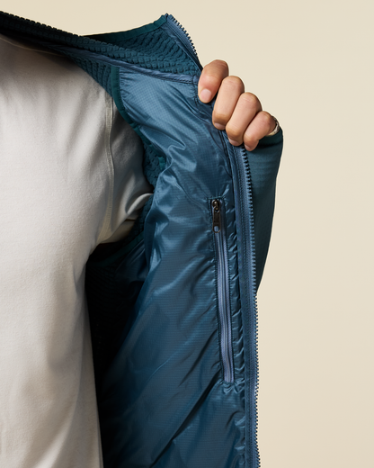 Capa Hybrid Insulated Hooded Jacket - Men's - Ocean/Steel Blue - US 9064