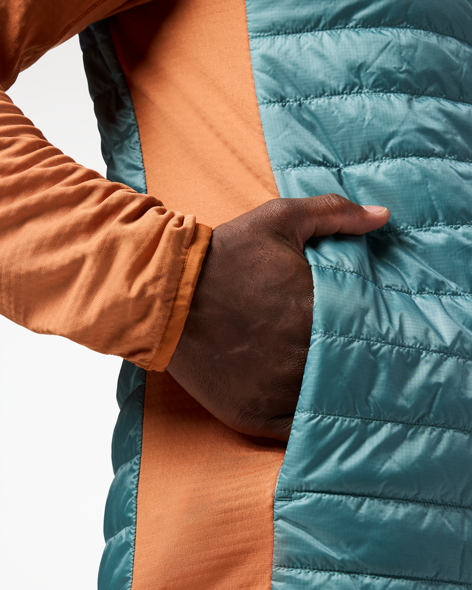 Capa Hybrid Insulated Hooded Jacket - Men's - Whiskey/Everglade - US 8861