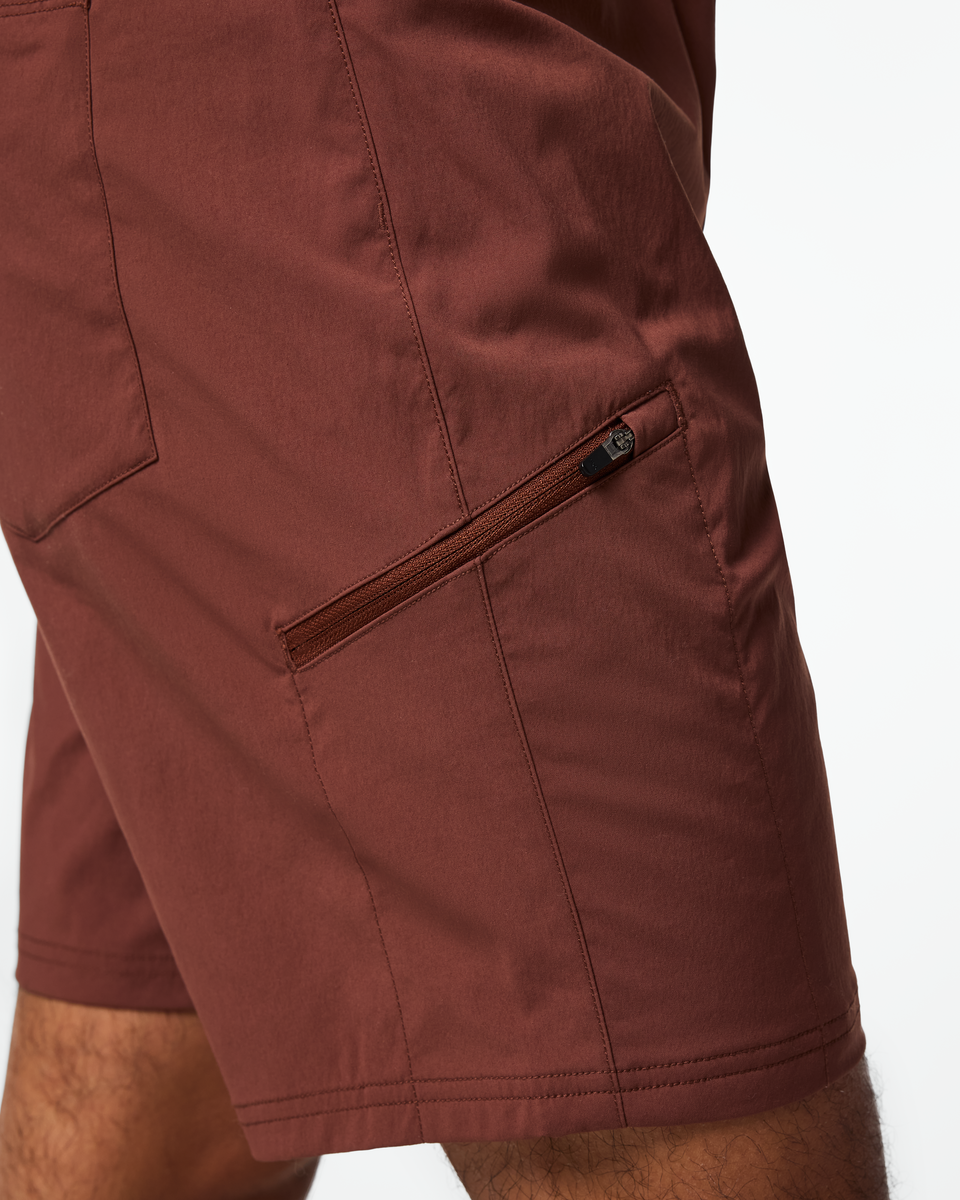 Coraje Tech Short - Men's - Sepia - US 6894