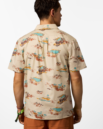 Estival Button Up Shirt - Print - Men's - Mt Cotopaxi Cream - US 3390