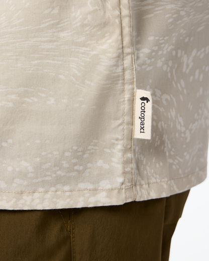 Estival Button Up Shirt - Print - Men's - Waves Mineral - US 8972