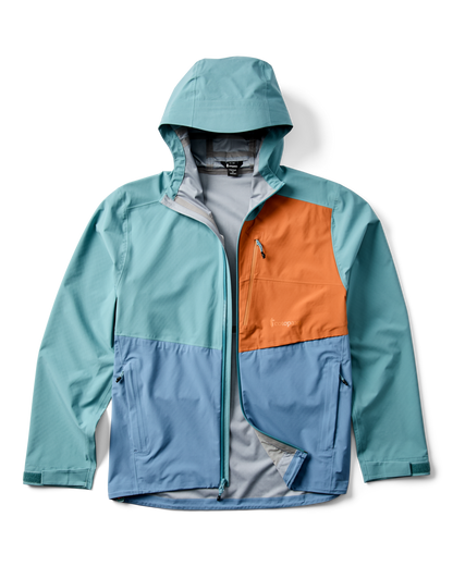 Impermeo 3L Hooded Shell Jacket - Men's - Everglade/Steel Blue - US 4222