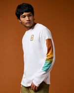 Radiant Llama Long-Sleeve T-Shirt - Men's - White - US 4079