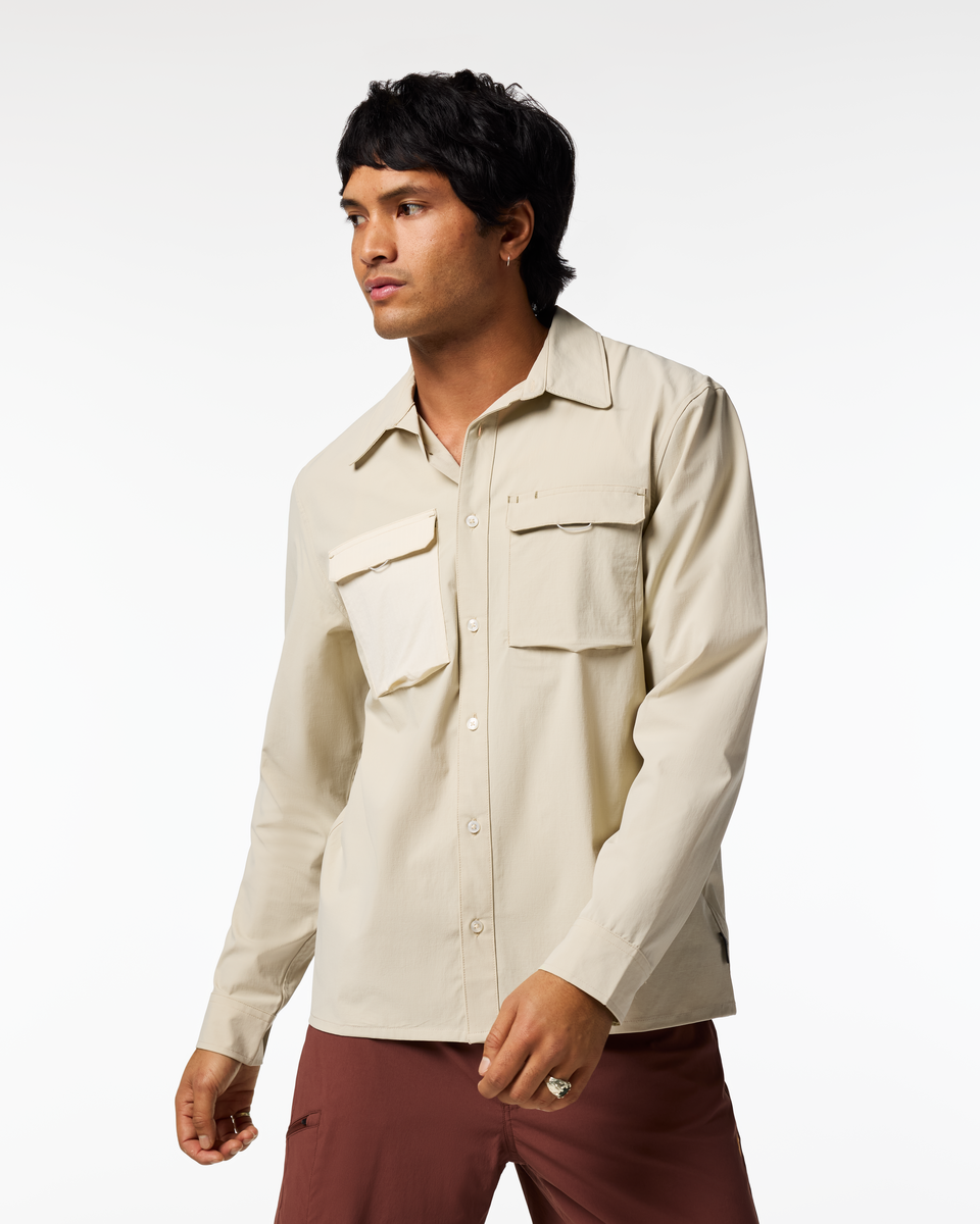 Solta Long-Sleeve Sun Shirt - Men's - Mineral - US 7284