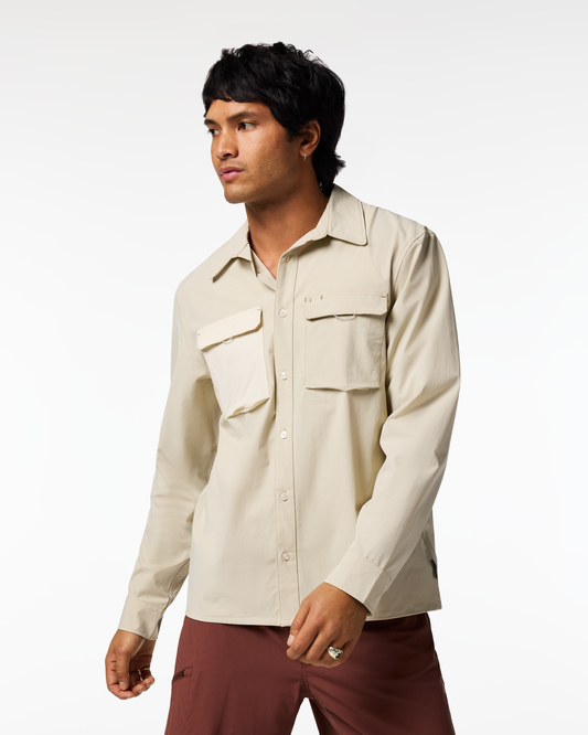 Solta Long-Sleeve Sun Shirt - Men's - Mineral - US 7284