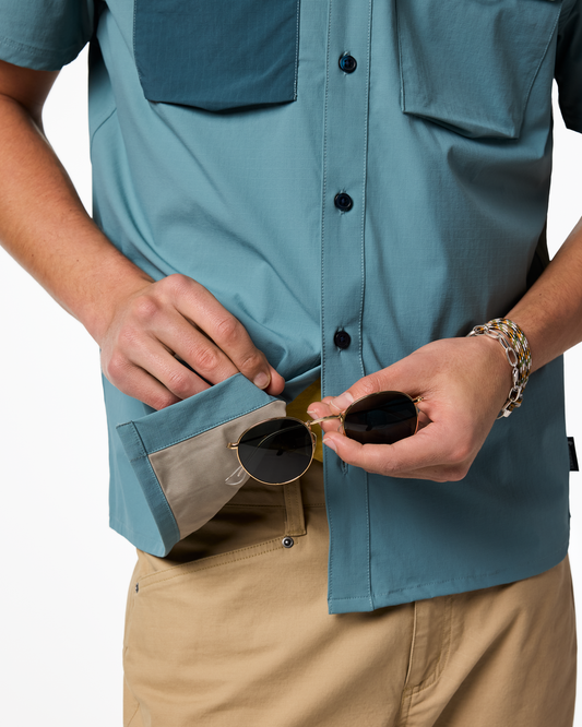 Solta Short-Sleeve Sun Shirt - Men's - Everglade - US 6964