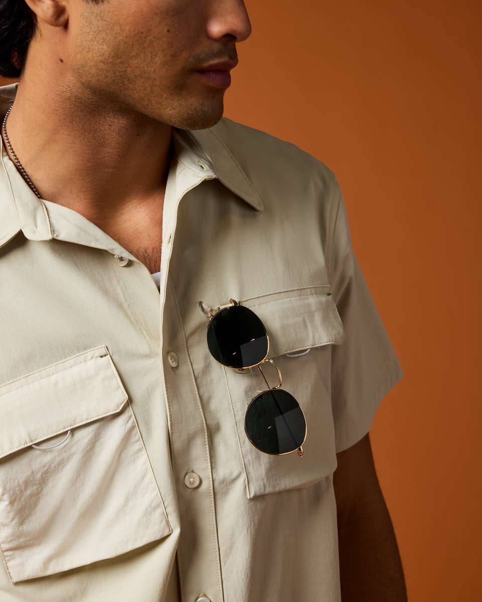 Solta Short-Sleeve Sun Shirt - Men's - Mineral - US 8453
