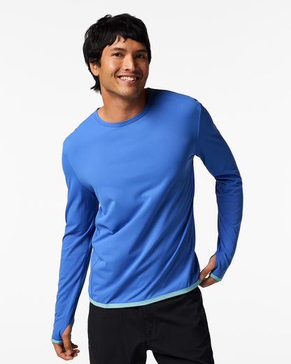Sombra Long-Sleeve Sun Shirt - Men's - Azure - US 9999