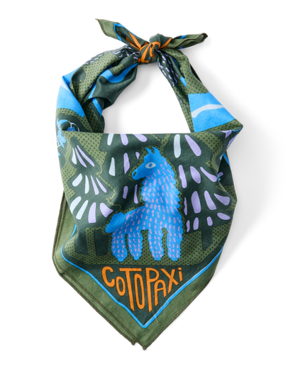 Organic Cotton Bandana - Llama Camp Bandana - US 1175