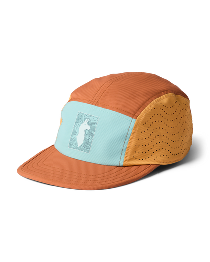 Tech Plus 5-Panel Hat - Tide Pool/Whiskey - US 3415