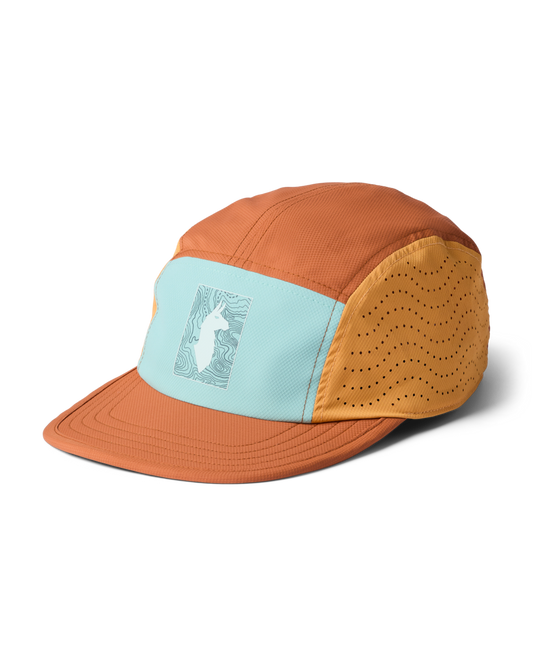Tech Plus 5-Panel Hat - Tide Pool/Whiskey - US 3415