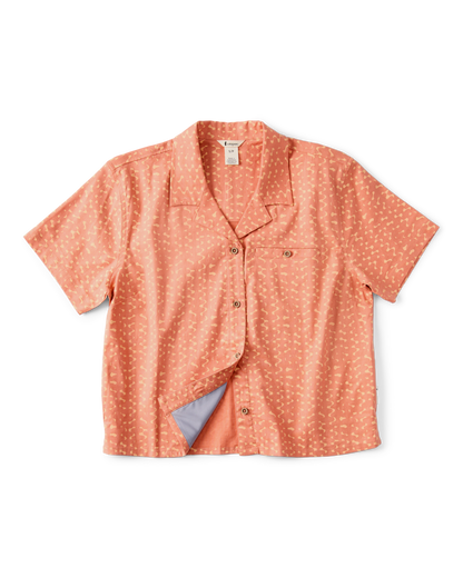 Afuera Button Up Shirt - Print - Women's - Shimmer Cantaloupe - US 1154