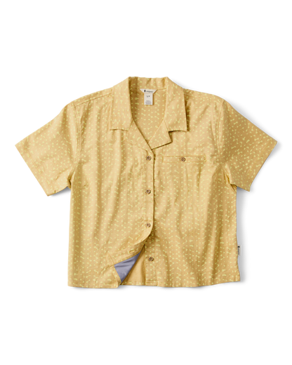 Afuera Button Up Shirt - Print - Women's - Shimmer Honeydew - US 7574
