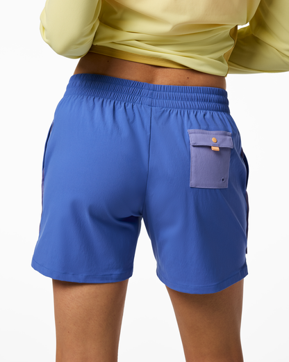 Brinco 5" Short - Solid - Women's - Azure - US 2133