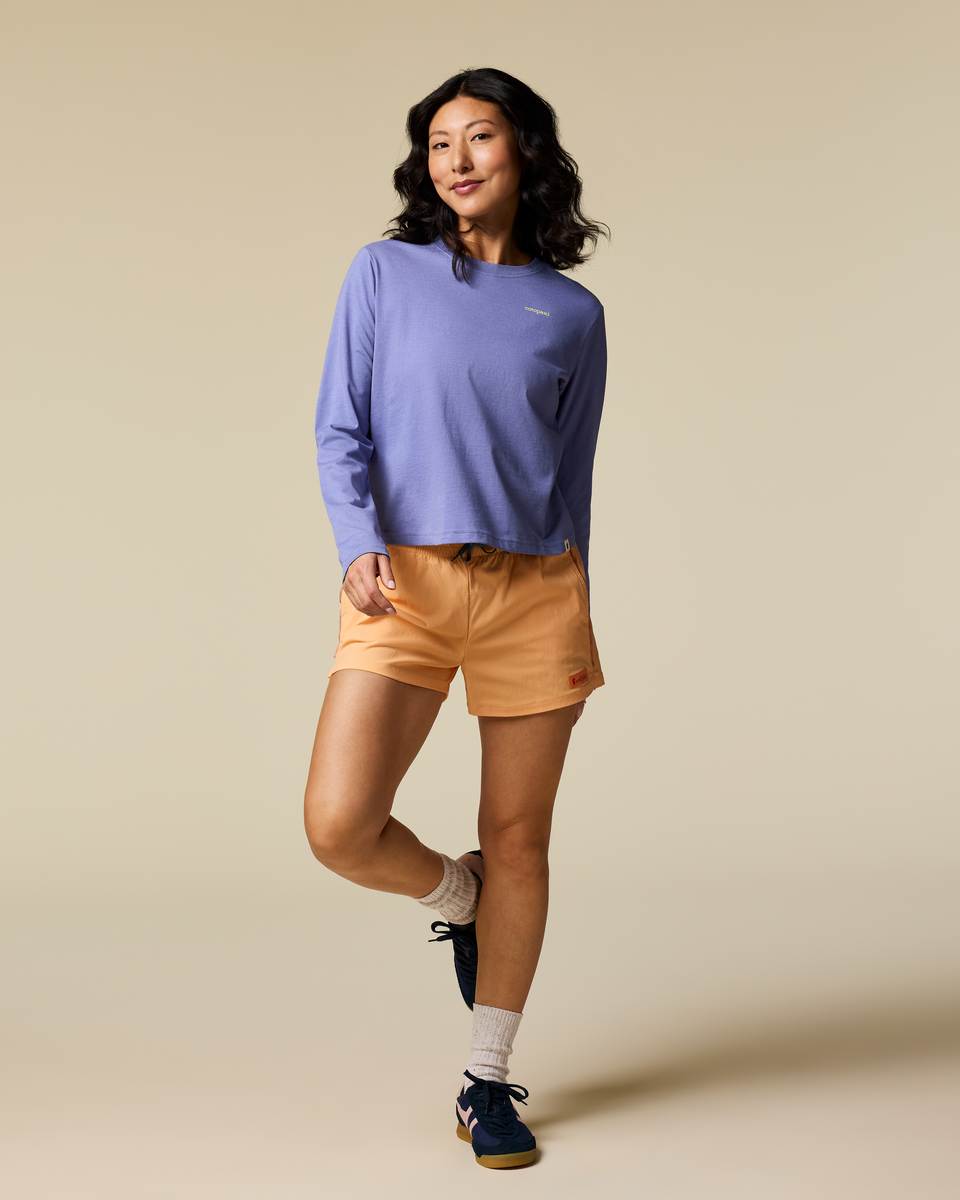 Flower Patch Long-Sleeve T-Shirt - Women's - Aster - US 6110