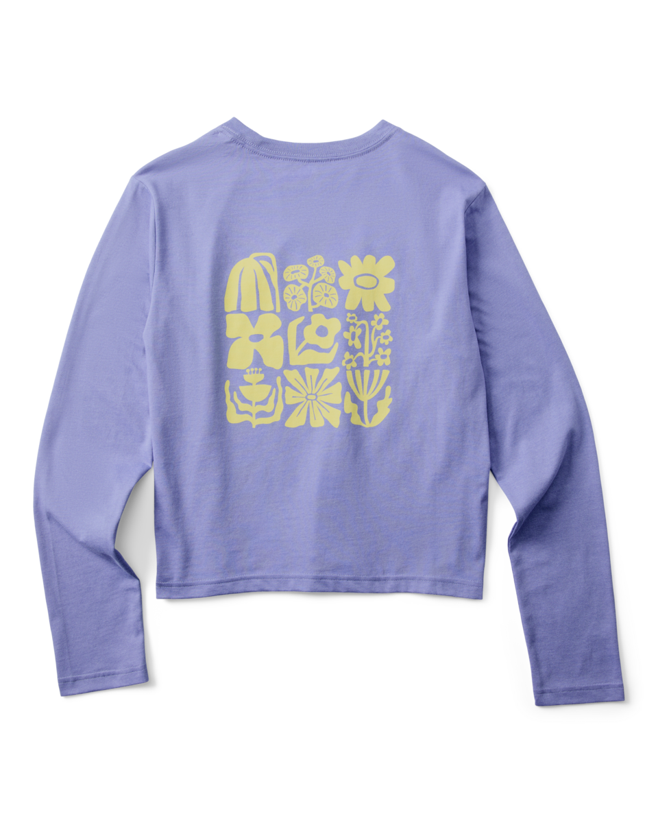Flower Patch Long-Sleeve T-Shirt - Women's - Aster - US 6110