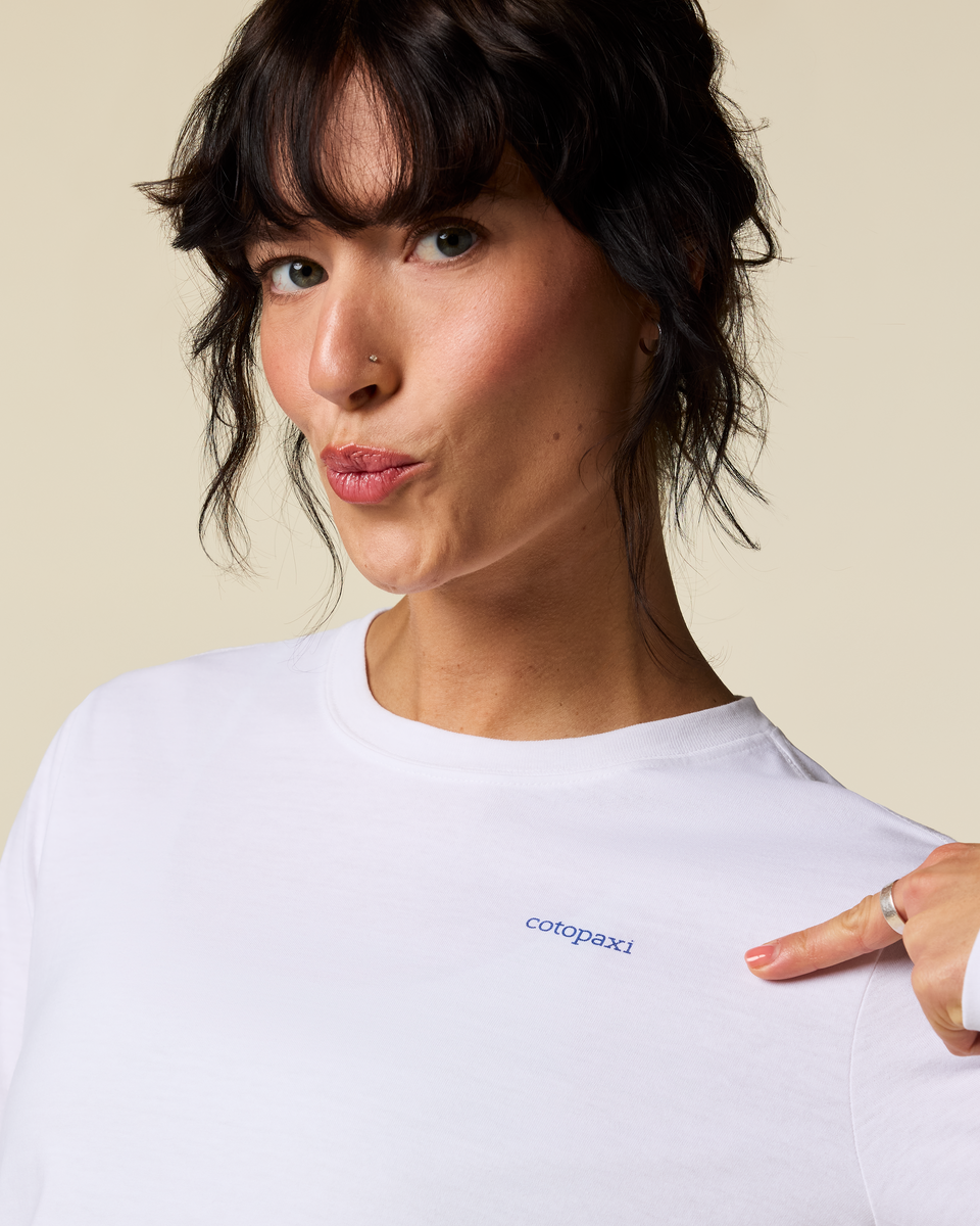 Flower Patch Long-Sleeve T-Shirt - Women's - White - US 9959