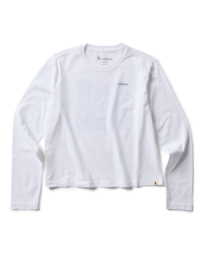 Flower Patch Long-Sleeve T-Shirt - Women's - White - US 9959