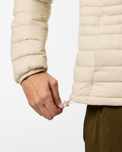 Fuego Down Hooded Jacket - Women's - Cream Stripes - US 8522