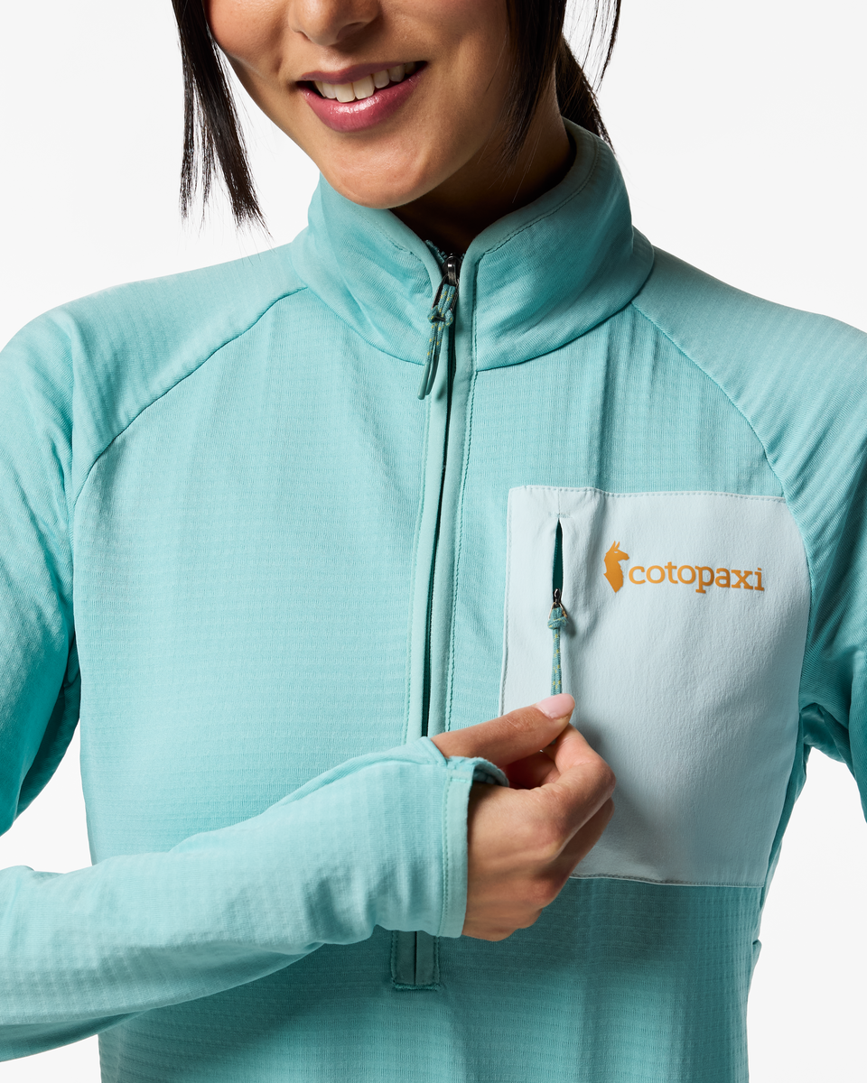 Otero Fleece Half-Zip Pullover - Women's - Tide Pool - US 5129
