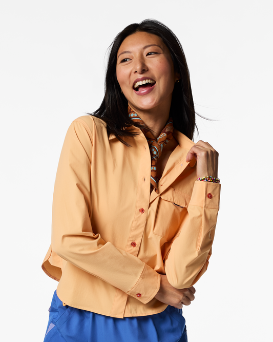Solta Long-Sleeve Sun Shirt - Women's - Cantaloupe - US 4871