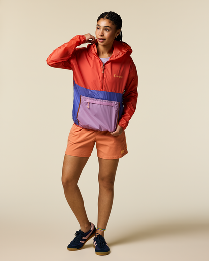 Teca Half-Zip Windbreaker - Women's - Smell the Begonias - US 9269