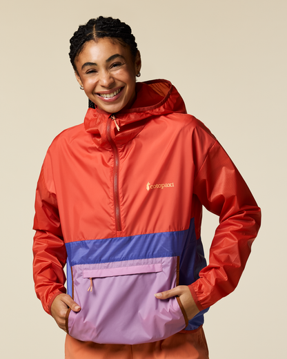 Teca Half-Zip Windbreaker - Women's - Smell the Begonias - US 9269