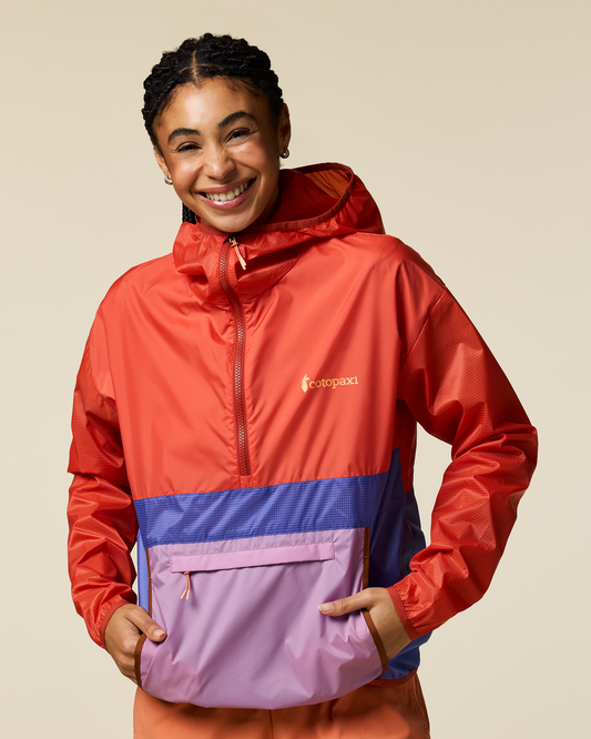 Teca Half-Zip Windbreaker - Women's - Smell the Begonias - US 9269