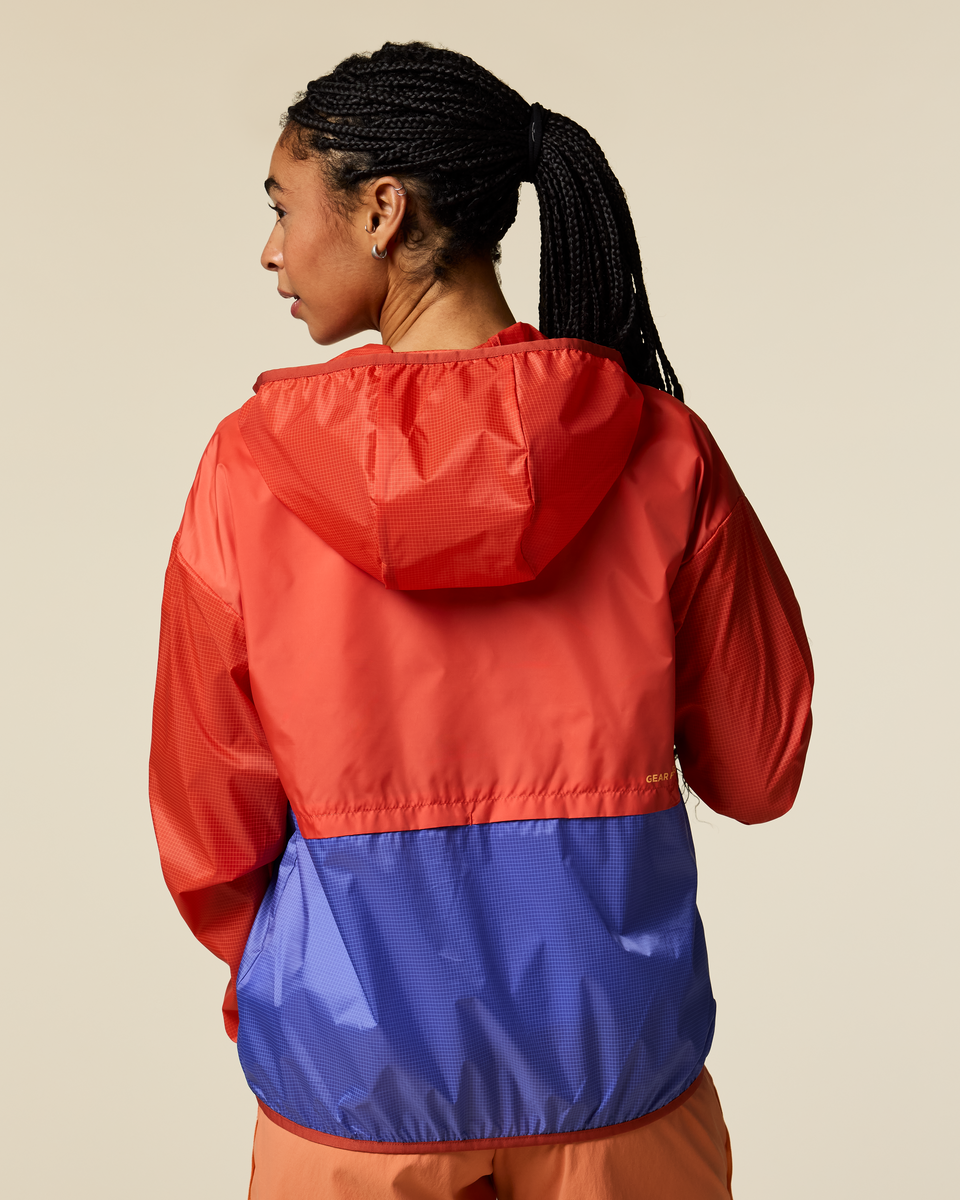 Teca Half-Zip Windbreaker - Women's - Smell the Begonias - US 9269